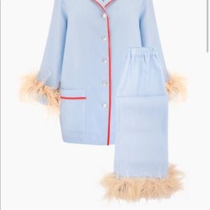 Sleeper Blue Party Pajamas with Double Feathers